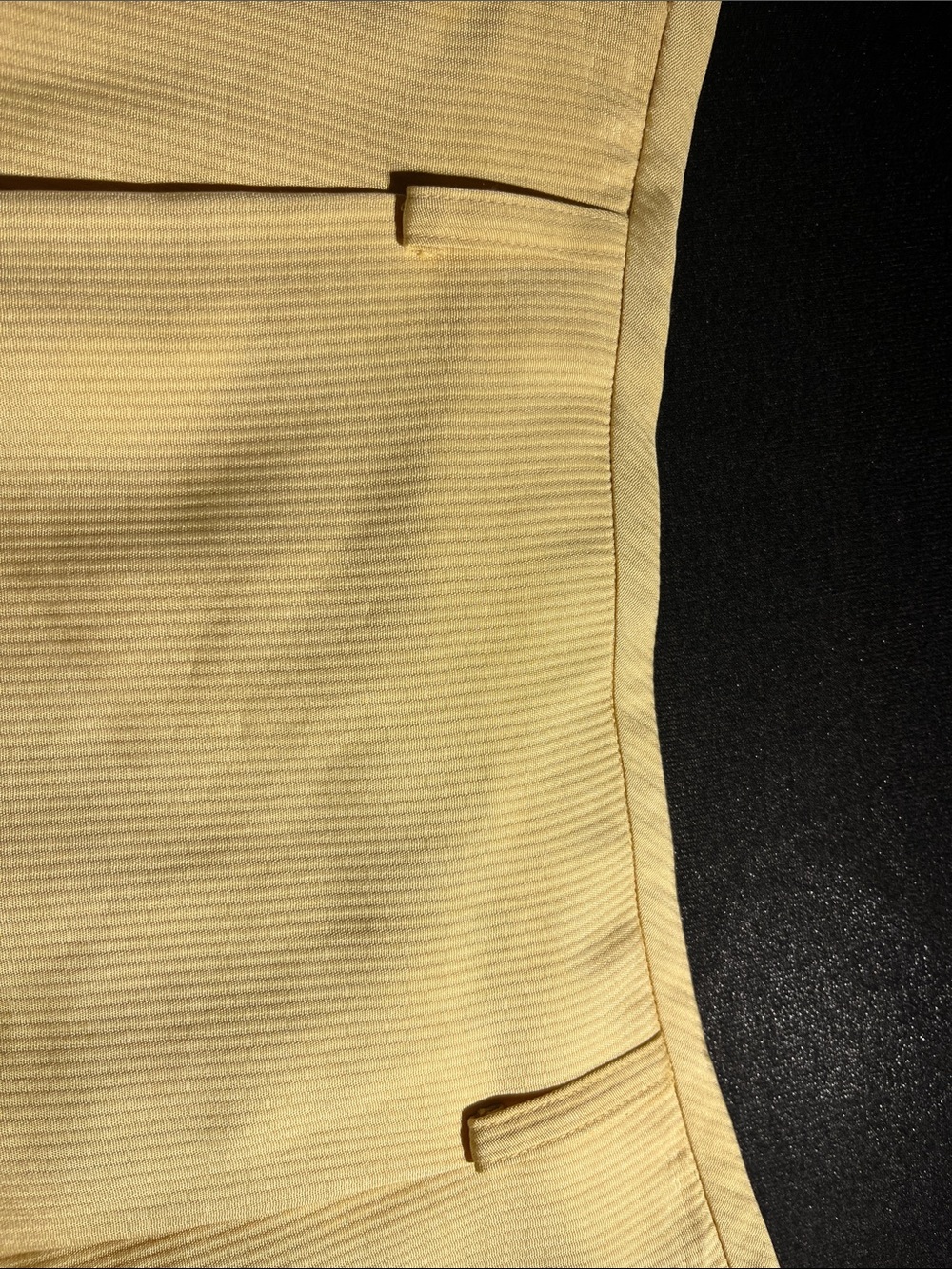 Worth Butter Yellow Silk High-Waist Pencil Skirt